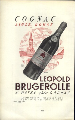 1947 mini poster vino francese - 1947,