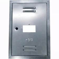 SPORTELLO PER CONTATORE GAS METANO CM 40X50H IN ACCIAIO ZINCATO CON CHIAVE