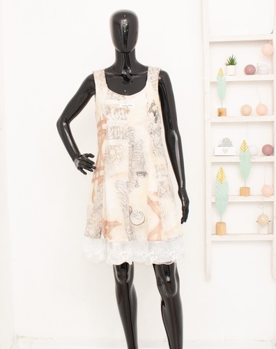 Abito elisa cavaletti beige - abito,