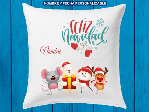 Cuscino felice natale animali - cuscino,