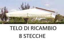 TOP TELO RICAMBIO OMBRELLONE DECENTRATO LEGNO 3x4 CON AIRVENT ECRU 310GR/MQ 