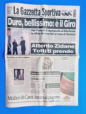 GAZZETTA DELLO SPORT 15 NOVEMBRE 1998 PANTANI-CIPOLLINI-ZIDANE-TOTTI-AGRIGENTO