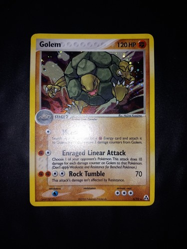 Pokémon golem holo - golem, eng