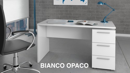 Scrivania ufficio bianca - scrivania,