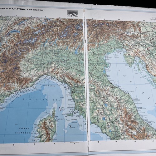 1992 mappa del nord italia - 1992:,