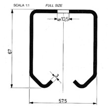 Omge art 250 track rod 3 mt