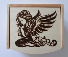 Portagioie pirografato a mano