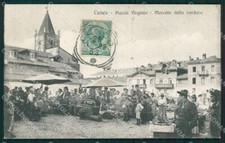 Cuneo città Mercato cartolina