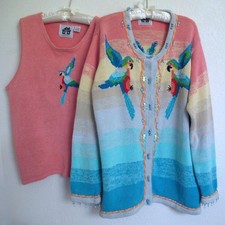 Maglione pappagallo ara maglia