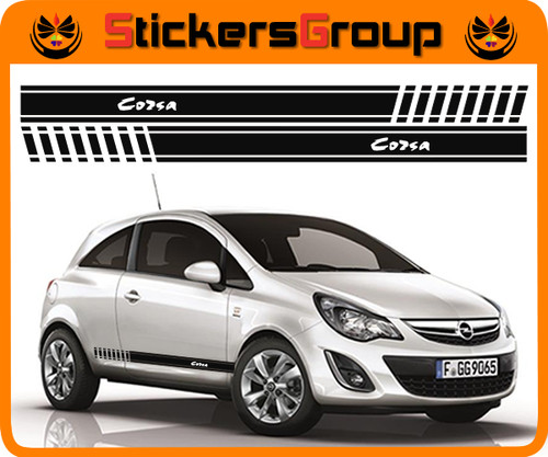 Coppia adesivi fasce opel - adesivi,