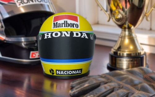 Casco replica ayrton - casco,