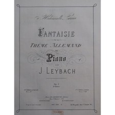 Leybach J. Fantasia Su Un Tema