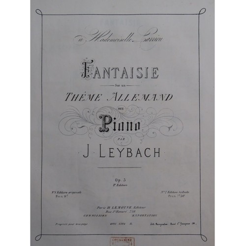 Leybach fantasia un tema - leybach,