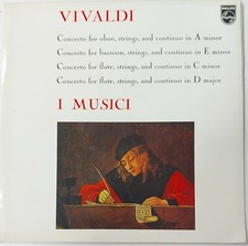 776 33 Giri Vivaldi Concerto for oboe basson flute I Musici Philips 835 058 AY