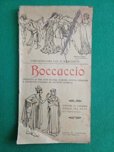 Libretto opera boccaccio di - libretto, d'opera