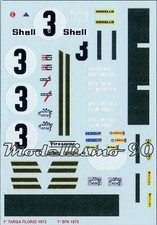 Decal 1/43 Ferrari 312 PB 1972