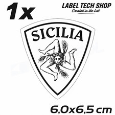 1x Adesivo Sicilia, Sicilia