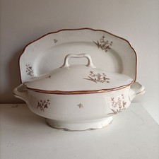 CERAMICA RICHARD GINORI - SERVIZIO ZUPPIERA + PIATTO DA PIRTATA METÀ 900