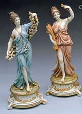 Gruppo 4 Stagioni Dee Greche Tiche dipinti a mano