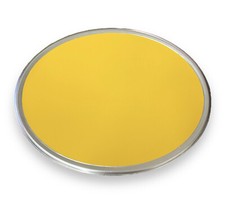 Tabella Porta Numero in Alluminio Gialla Piatta Moto Epoca Cafe Enduro Scrambler