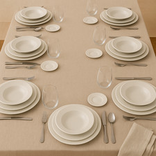 Servizio piatti 24 pezzi panna