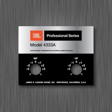 JBL 4333A VINYL STICKER LABEL