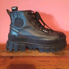 Stivaletti Palladium Revolt Hi Donna  Eur38 UK5 Usa7 Pelle Gunmetal