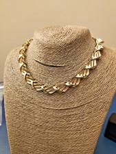 Bigiotteria vintage USA Collana color oro anni 60 non firmata