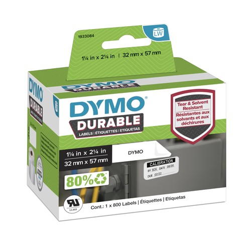 Dymo durable bianco etichetta - dymo,
