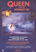 POSTER QUEEN LIVE AT WEMBLEY
