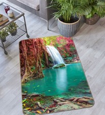 Tappeto antiscivolo gioco lago verde 3D ZHUB195 tappeto fotografico Ann