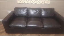 divano letto in crosta marrone