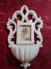 Acquasantiera Marmo Con Madonna Di Pompei Cm 18