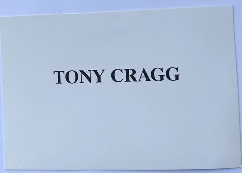 Tony cragg invito post card - tony, invito-post
