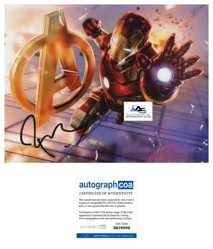Robert downey autograph - jr,