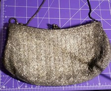Rinco Silver Beaded Purse