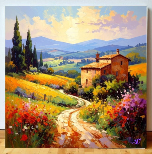 Dipinto olio tela originale - su,
