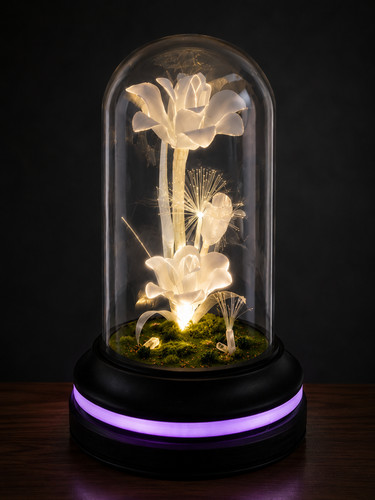 Lampada vintage fiori in - vintage, a