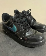 Nike Air Force 1 Low, Black Blue Lightning, Taglia 44.5, Buono stato