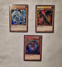 DRAGO BIANCO OCCHI BLU+DRAGO NERO+RAGAZZA MAGA NERA-RARA SEGRETA -MP22 -ITALIANO