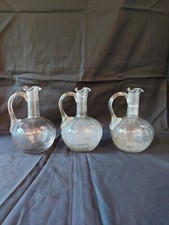3 Caraffe vetro Vintage