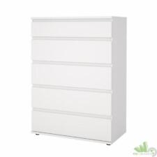 CASSETTIERA 5 CASSETTI 77X40X107 CM BIANCO COMò CAMERA DA LETTO CASSETTONE