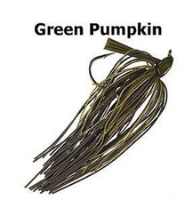 BLACK BASS  Buckeye Lures Mop Jig 1/2 oz 14gr colore  Green Pumpkin ..