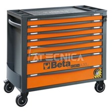 Carrello lungo Beta RSC24AXL 7-O cassetti arancio con sistema antiribaltamento