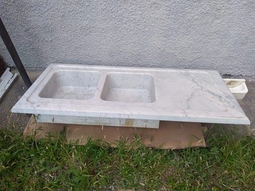 Acquaio marmo bianco di - marmo,