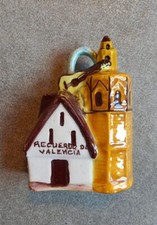 SOUVENIR RICORDO di VALENCIA-SPAGNA in CERAMICA con il Micalet/Miguelete-vintage