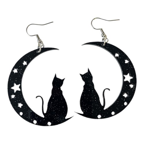 Orecchini forma gatto e - forma,