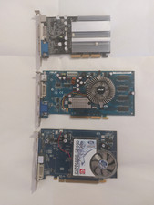 LOTTO 3 SCHEDE VIDEO PCIe e AGP 2x256 mb e 1x512 mb NON FUNZIONANTI
