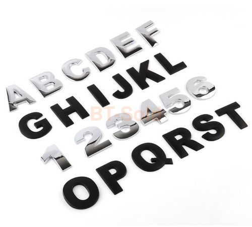 Adesivo auto lettere alfabeto