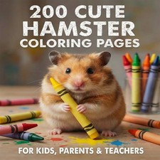 200 Cute Hamster Coloring